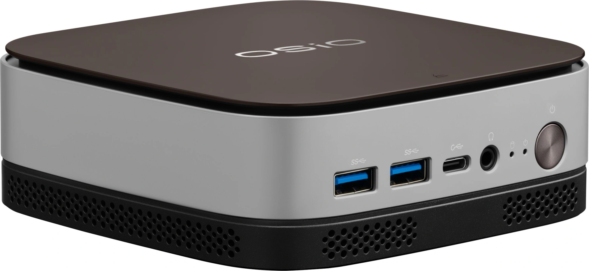 ПК Мини Osio BaseLine B51i-011 i3 1215U (1.2) 16Gb SSD512Gb UHDG без ОС GbitEth WiFi BT 59.85W коричневый/серебристый