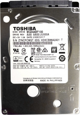 Жесткий диск Toshiba SATA-III 1Tb MQ04ABF100 MQ04 512E (5400rpm) 128Mb 2.5"