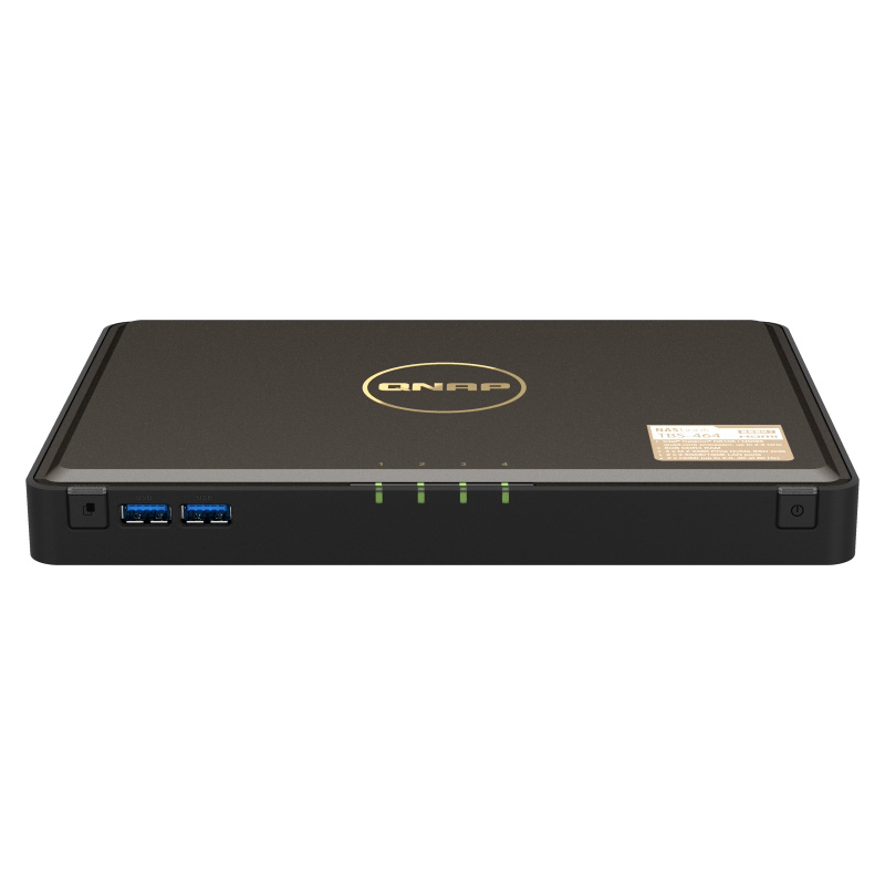 SMB QNAP TBS-464-8G NAS 4-bay M.2 NVMe, Intel Celeron N5105 4-core/ 4-thread 2.0-2.9 GHz, 8 GB DDR4, 2 x 2.5 GbE, 2xUSB 3.2 Gen 1 port, 3xUSB 2.0 port, 2xHDMI Output