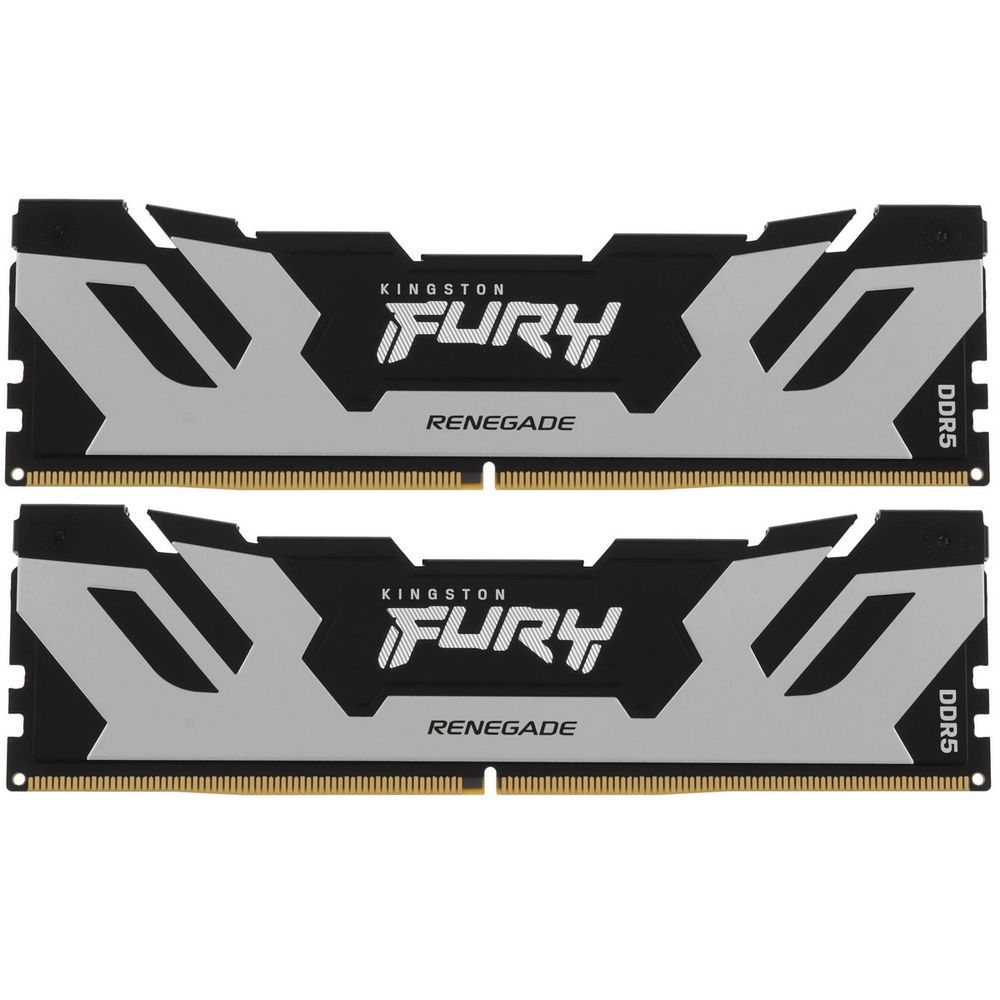 Модуль памяти Kingston 48GB DDR5 8000 FURY Renegade Silver/ Black Non-ECC Unbuffered DIMM (Kit 2*24gb) CL38 (KF580C38RSK2-48)