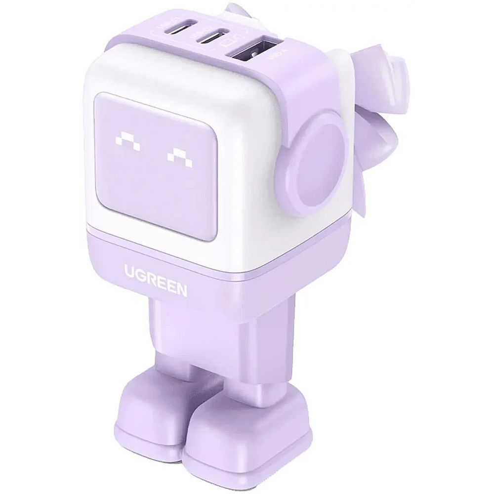 Сетевое зарядное устройство UGREEN CD361 (35291) UNO 65W USB-A+2*USB-C Robot GaN Tech Fast Charger E (35291_)