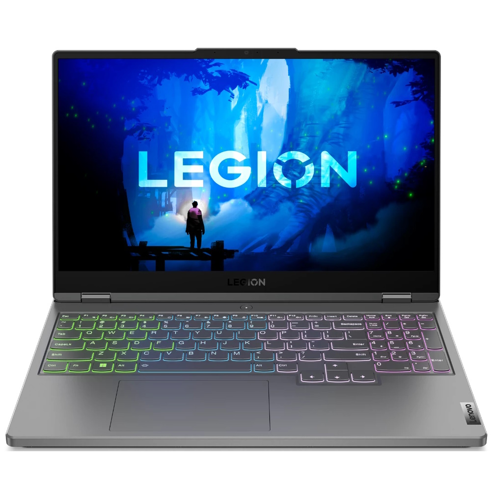 Ноутбук Lenovo Legion 5 15ARH7H, 15.6" (2560x1440) IPS 300n, Ryzen 7 6800H(3.2GHz), 16GB, 1TB SSD, RTX 3070 8GB, Cam, DOS, Storm Grey (82RD006MRK)