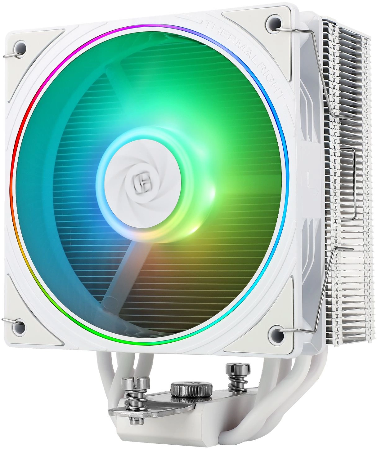 Устройство охлаждения(кулер) Thermalright Assassin Spirit 120 EVO ARGB Soc-AM5/AM4/1200/1700/1851 белый 4-pin 28.2dB Al+Cu 525gr Ret (AS120-EVO-WH)