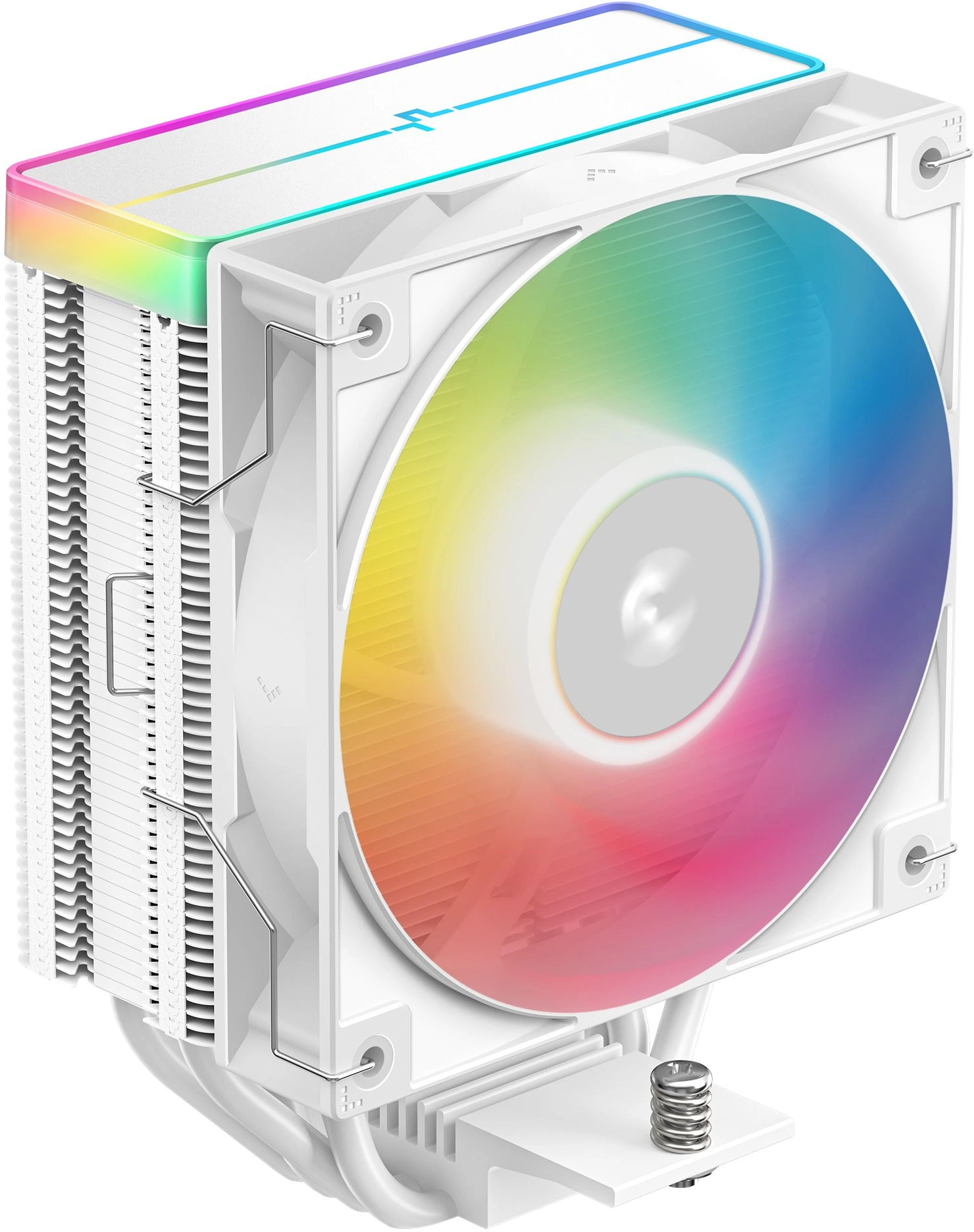 Вентилятор для процессора Deepсool AG400 ARGB V2 WH (Soc 1700/ 115X/ 1200/ 1851/ AM5/ AM4, 120mm, 2100rpm, 31.6 дБ, 220W, PWM 4-pin, Al+Cu) (R-AG400-WHA (R-AG400-WHAMMN-GJD)