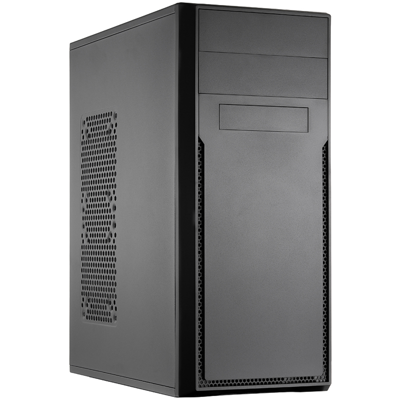 Case Foxline FL-302, ATX, 2x5.25EXT, 1x3.5EXT, 4x3.5INT, 2xUSB2.0, HDA, w/ o FAN, w/ 450W ATX PSU(80mm), w/ 1.2m EU pwr cord (FL-302-FZ450)