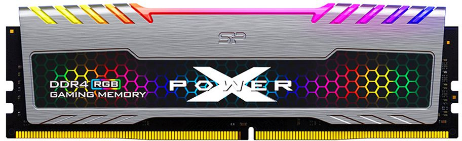 Модуль памяти Silicon Power 8GB 3200МГц XPOWER Turbine RGB DDR4 CL16 DIMM 1Gx8 SR (SP008GXLZU320BSB)