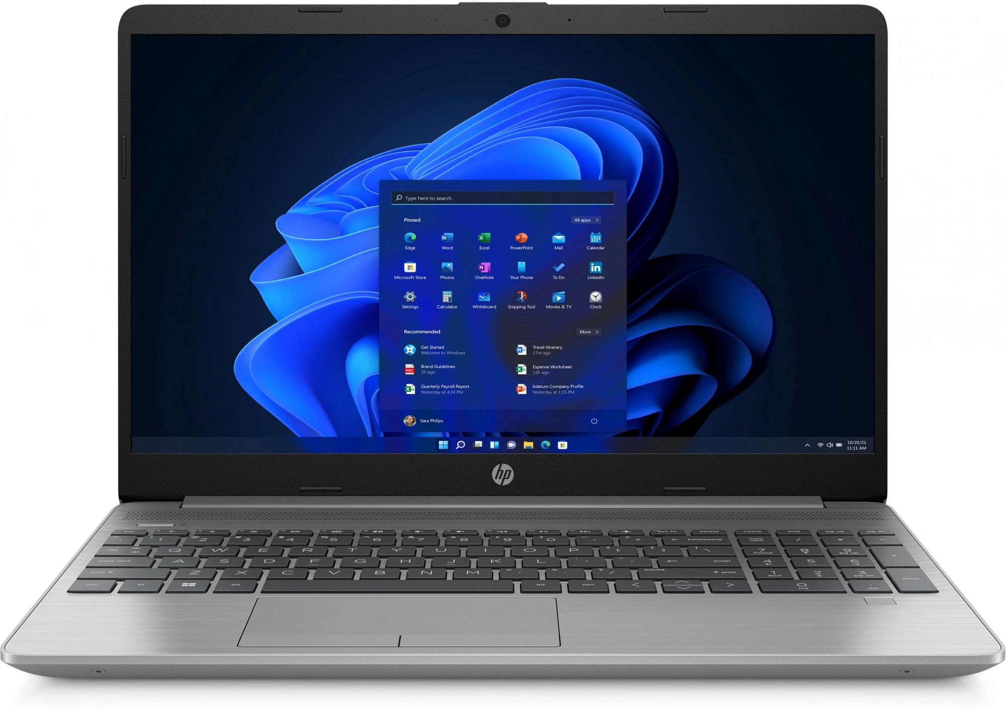 Ноутбук HP 250 G9 Core i5 1235U 8Gb SSD256Gb Intel Iris Xe graphics 15.6" FHD (1920x1080)/ ENGKBD Windows 11 Professional dk.silver WiFi BT Cam (7X9D1UT)