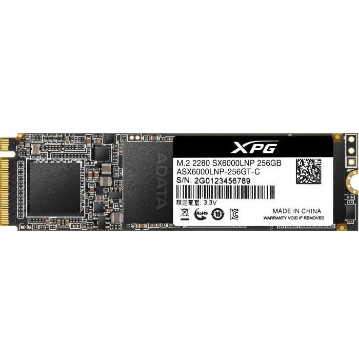 Накопитель ADATA SX6000 Lite SSD 256GB PCIe M2 2280 (ASX6000LNP-256GT-C)