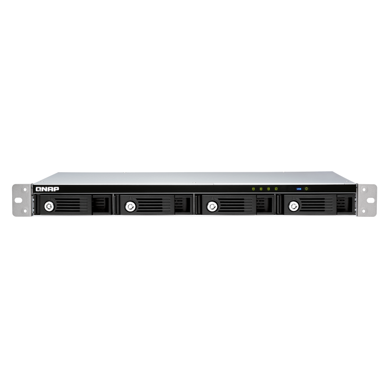 channel QNAP DAS TR-004U 4-Bay 2.5/ 3.5 SATA Type-C USB 3.1 Gen 1 (5 Gb/ s ) Direct Attached Storage with Hardware RAID. W/ o rail kit RAIL-B02