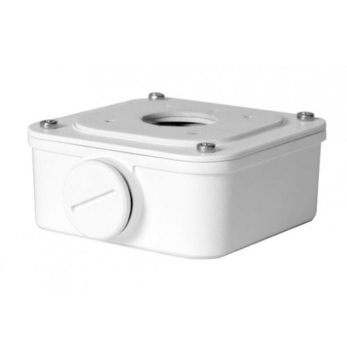 Uniview Mini Bullet Camera Junction Box, Junction box for mini bullet dome camera(Extra back outlet)Dimensions 93mm*93mm*39mm (3.66” x3.66”x1.54”)Weight 0.2kg(0.44lb)Material Aluminum alloy (TR-JB05-A-IN)