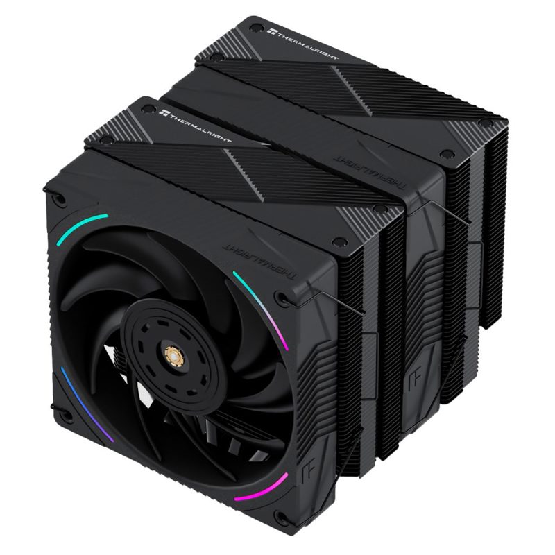 Кулер для процессора/ Thermalright Phantom Spirit 120 EVO (4-pin PWM, 157mm, Ni/CU, 7x6mm, ARGB, 2x120mm, 69CFM, 27dBA, 2150RPM, S: 1700, 1200, 20XX, 115X, AM5, AM4) (PS120-EVO)