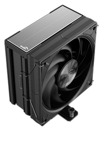 Кулер для процессора/ CPU Cooler SAMA A40 (240W, 4-pin PWM, 152mm, 4x6mm, 1x120mm, 78CFM, 29dBA, 2200RPM, S: 1851/1700/1200/115X, AM5/AM4, black) (A40-BKWNNXOX-G)