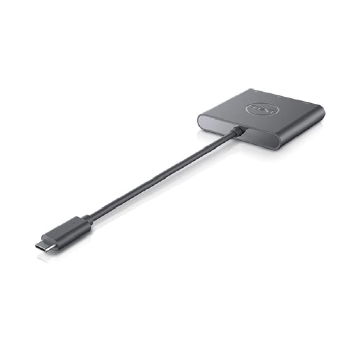 Картинка Адаптер Dell USB-C to HDMI/DP with Power Pass-Through (470-AEGY) 