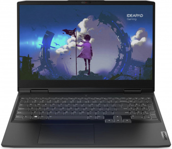 Ноутбук Lenovo IP Gaming 3 15IAH7 Core i5 12450H 8Gb SSD512Gb NVIDIA GeForce RTX 3050 4Gb 15.6" IPS FHD (1920x1080) noOS grey WiFi BT Cam (82S900KWRK)