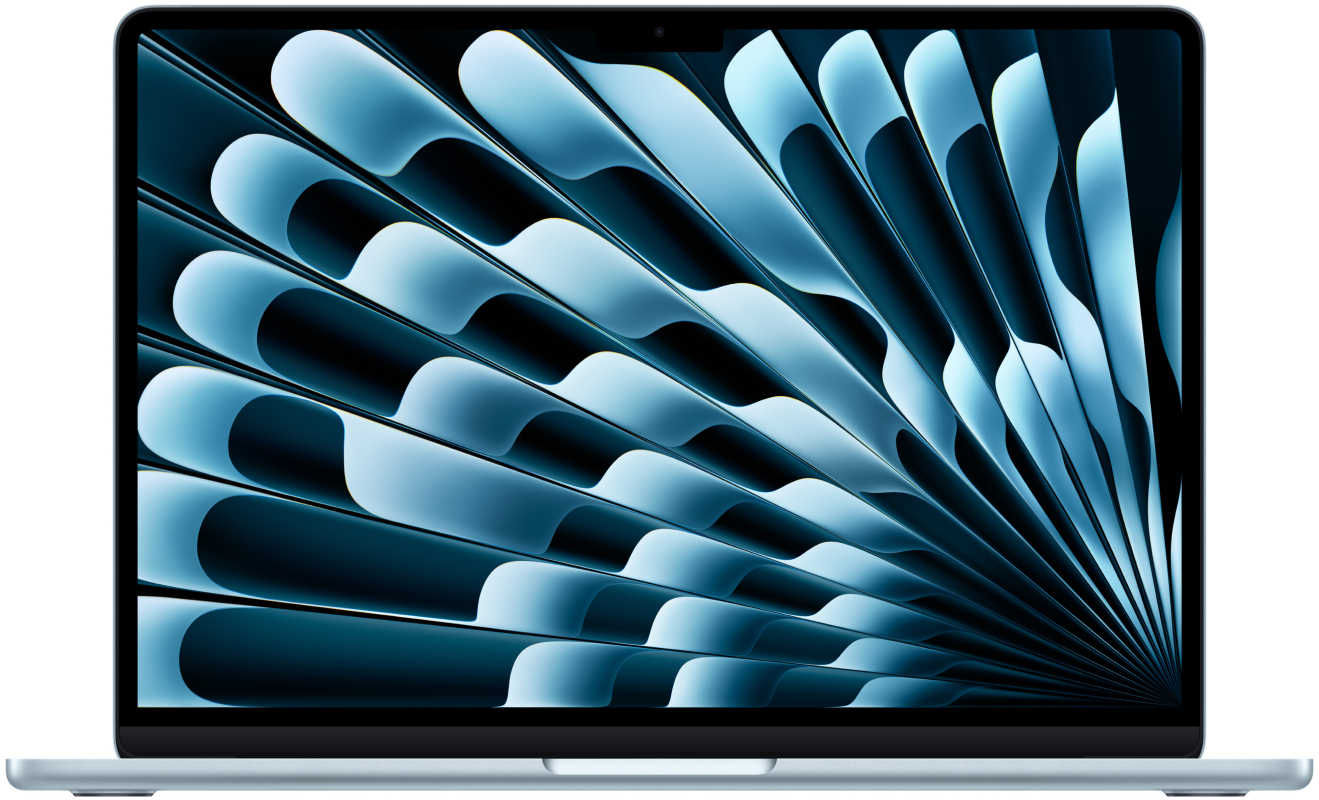 Ноутбук Apple/ 15-inch MacBook Air: M4 10 core CPU, 10 core GPU/24GB/512GB SSD - Sky Blue/RU (MC7D4RU/A)