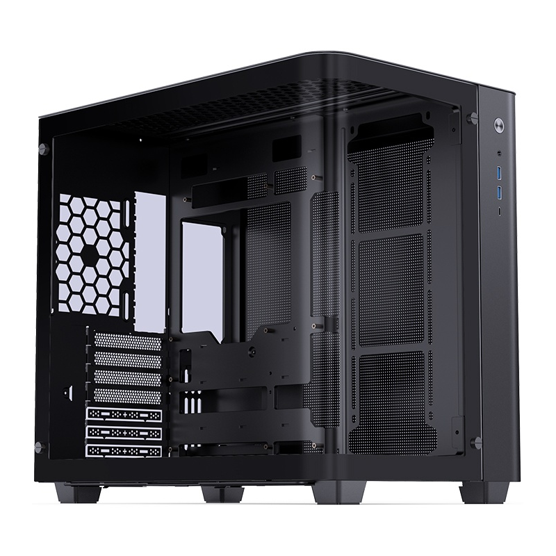 Корпус без блока питания/ Case JONSBO TK-3, Midi-Tower, TG, no fans, 2xUSB-A 3.2 + 1xUSB-C 3.2, ATX, mATX, mITX Black (TK-3 BLACK)
