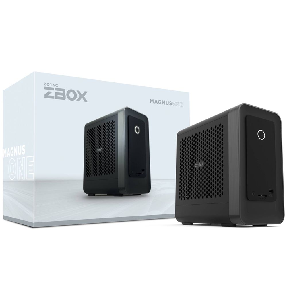 Платформа мини ПК ZOTAC ZBOX-ERP74070SC-BE, NVIDIA RTX4070 Super, Intel i7-14700, 2x DDR5 SODIMM slots, M2 SSD slot, 2.5" SATAIII BAY, WIFI, BT, 2.5G LAN, GLAN, 3x DP, HDMI, EU+UK PLUG, black