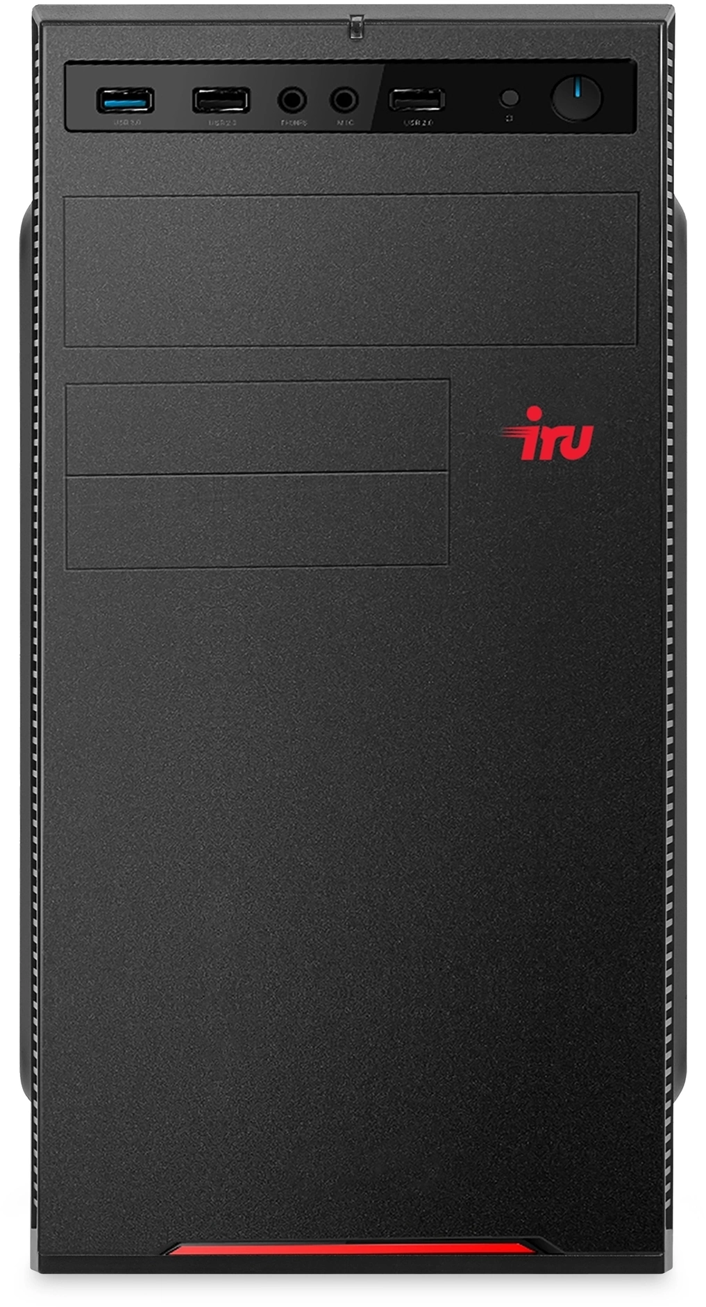 Компьютер IRU Home 320A5SE MT Ryzen 5 4600G (3.7) 16Gb SSD512Gb RGr FreeDOS GbitEth 400W черный (2078544)