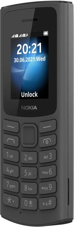 Мобильный телефон Nokia 105 4G DS 0.048 черный моноблок 3G 4G 2Sim 1.8" 120x160 Series 30+ GSM900/1800 GSM1900 FM (16VEGB01A01)