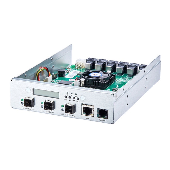 ARC-8028-24 Expander SAS/ SATA 12G, 12 external port (3x SFF8644), 24 internal ports (6x SFF8643), в комплекте кабели SFF8643-SFF8087 * 6 штук, RTL