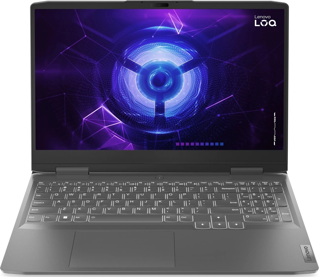 Ноутбук Lenovo LOQ 15IRH8 Core i5 12450H 16Gb SSD512Gb NVIDIA RTX4050 6Gb 15.6" IPS FHD (1920x1080) без ОС grey WiFi BT Cam (_82XV00QURK)