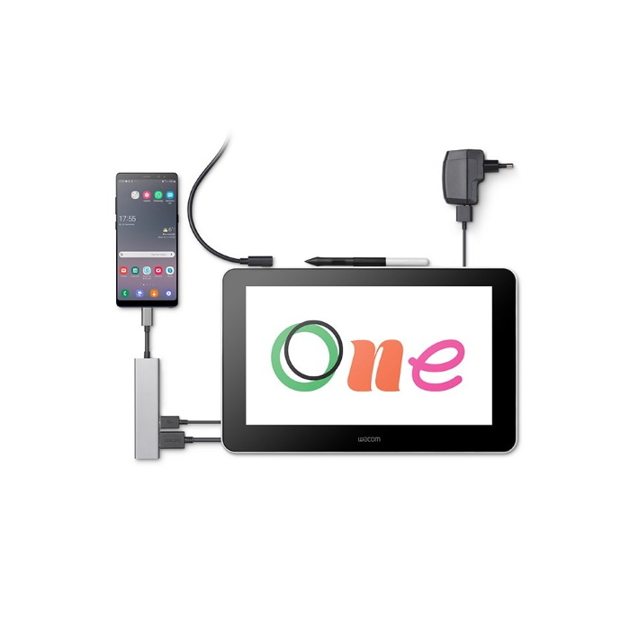 Картинка Графический планшет Wacom One 13 (DTC133W0B) 