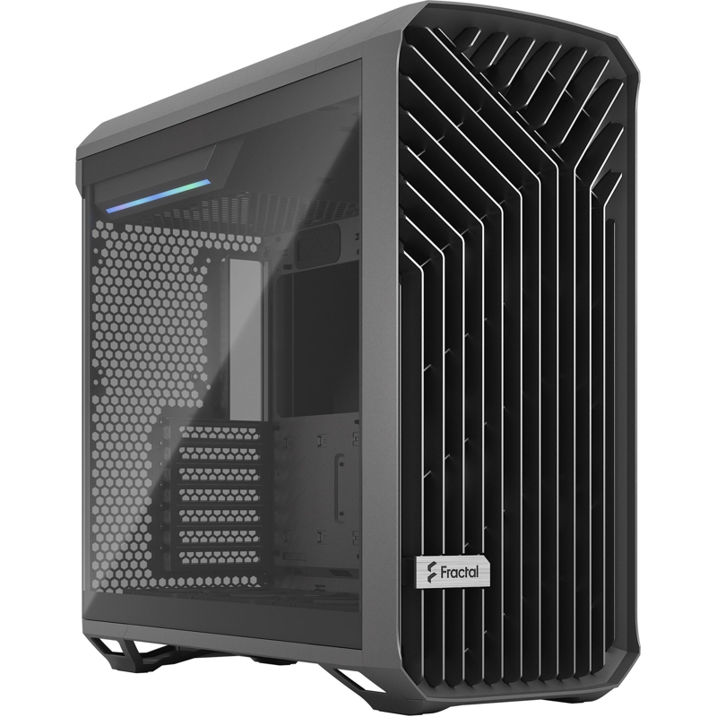 Корпус без блока питания/ Case Fractal Design Torrent TG Light, Full-Tower, 2x180mm + 3x140mm, 2xUSB-A 3.2 + 1xUSB 3.2 Type-C E-ATX, SSI-CEB, SSI-EEB, ATX, mATX, mITX Gray (FD-C-TOR1A-02)