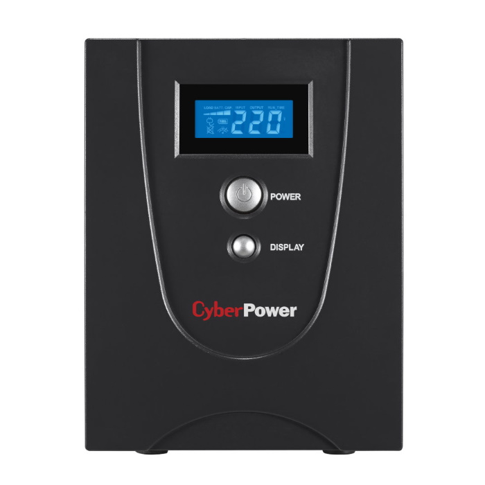 Источник бесперебойного питания CyberPower VALUE 2200EI, 2200VA/ 1320W USB/ RS-232/ RJ11/ 45 6 IEC С13 (VALUE 2200EILCD)