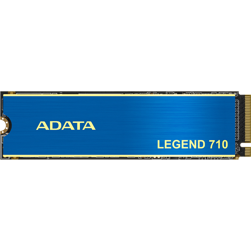 ADATA SSD LEGEND 710, 256GB, M.2(22x80mm), NVMe 1.4, PCIe 3.0 x4, 3D NAND, R/ W 2100/ 1000MB/ s, IOPs 90 000/ 130 000, TBW 65, DWPD 0.23, with t Heat Sink (3 года) (ALEG-710-256GCS)
