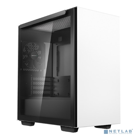 корпус Deepcool MACUBE 110 WH без БП, боковое окно (закаленное стекло), белый, mATX