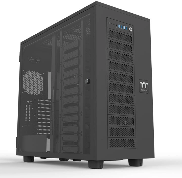 Корпус Thermaltake AX700 Glass черный без БП XL-ATX 18x120mm 18x140mm 2x200mm 4xUSB3.0 audio bott PSU (CA-11B-00F1WN-00)