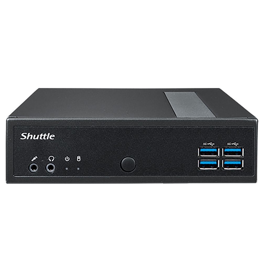 Платформа системного блока с ЦПУ Shuttle DL30N Intel N100 Fanless PC, DDR5 SODIMM Max.16GB, no SSD, no wifi, Support 3x independent display (74R-DL30N-003-SHU-001)