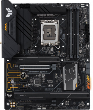 Материнская плата ASUS TUF GAMING B660-PLUS WIFI D4, LGA1700, B660, 4*DDR4, HDMI+DP, CrossFireX, SATA3 + RAID, Audio, Gb LAN, USB 3.2*8, USB 2.0*4, COM*1 header (w/o cable), ATX , 90MB1920-M0EAY0