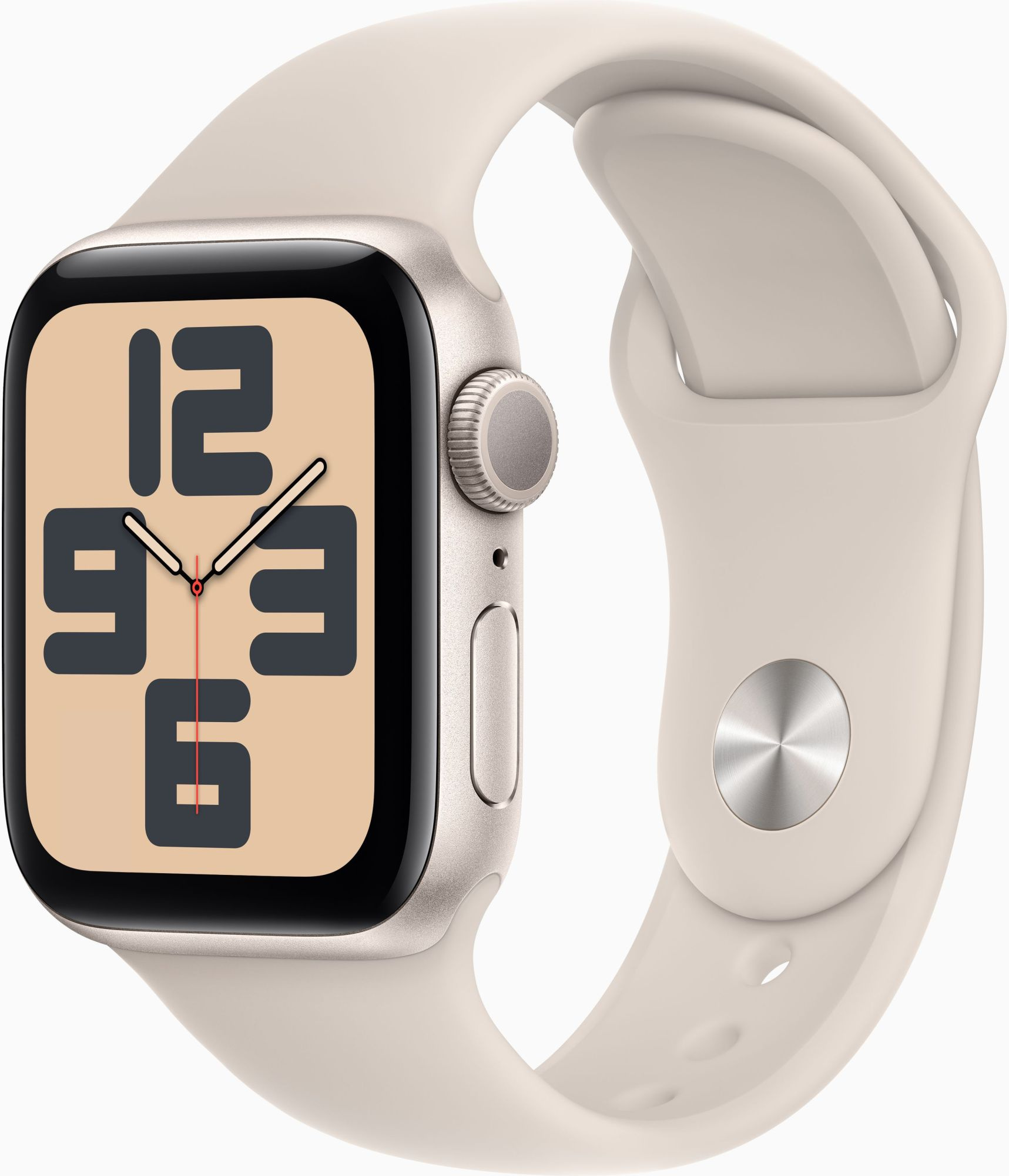 Смарт-часы Apple Watch SE 2023 A2722 40мм OLED корп.сияющая звезда Sport Band рем.сияющая звезда разм.брасл.:150-200мм (MR9V3LL/A)