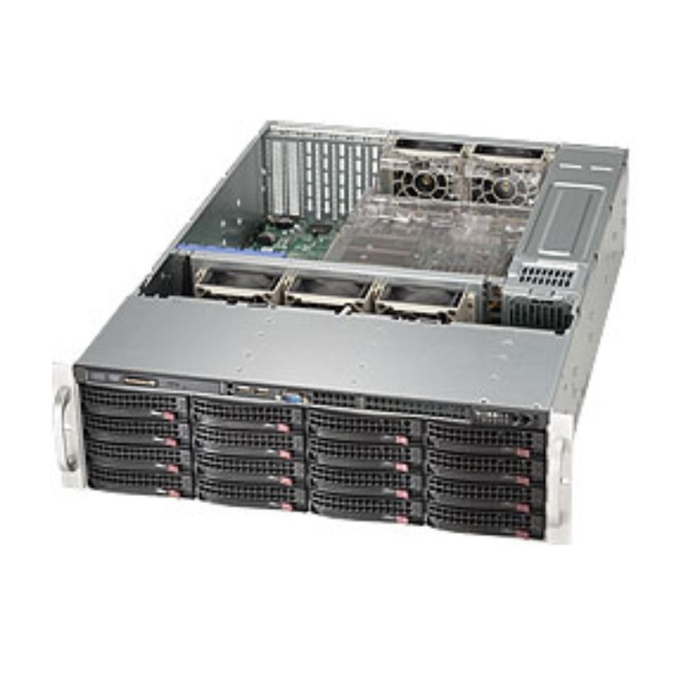 Корпус серверный SuperMicro Bad Pack CSE-836BE1C-R1K23B Black 16xHotSwap SAS/ SATA, WIO 1200W HS 3U RM (268900) bp (CSE-836BE1C-R1K23B||BP)