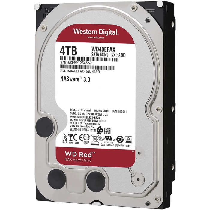 Эскиз Жесткий диск Western Digital Red 5400 4 Тб HDD (WD40EFAX)