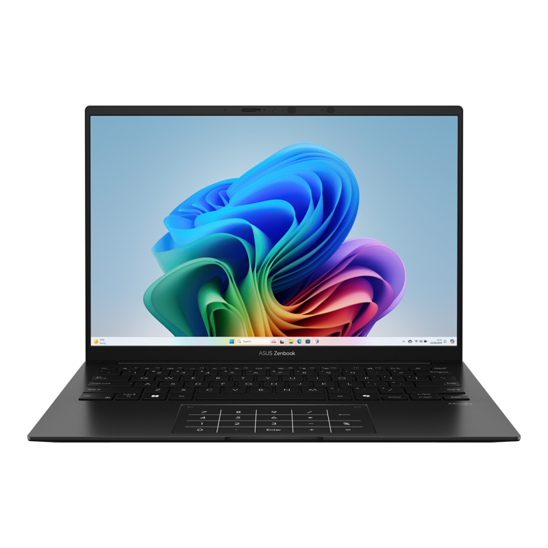Ноутбук/ ASUS UM3406KA-PP181 14"(2880x1800 OLED 16:10)/AMD Ryzen AI 7 350(2Ghz)/32768Mb/1024SSDGb/noDVD/Int:AMD Radeon/Cam/BT/WiFi/75WHr/war 1y/1.2kg/Jade Black/DOS + чехол (90NB14U1-M00AL0)
