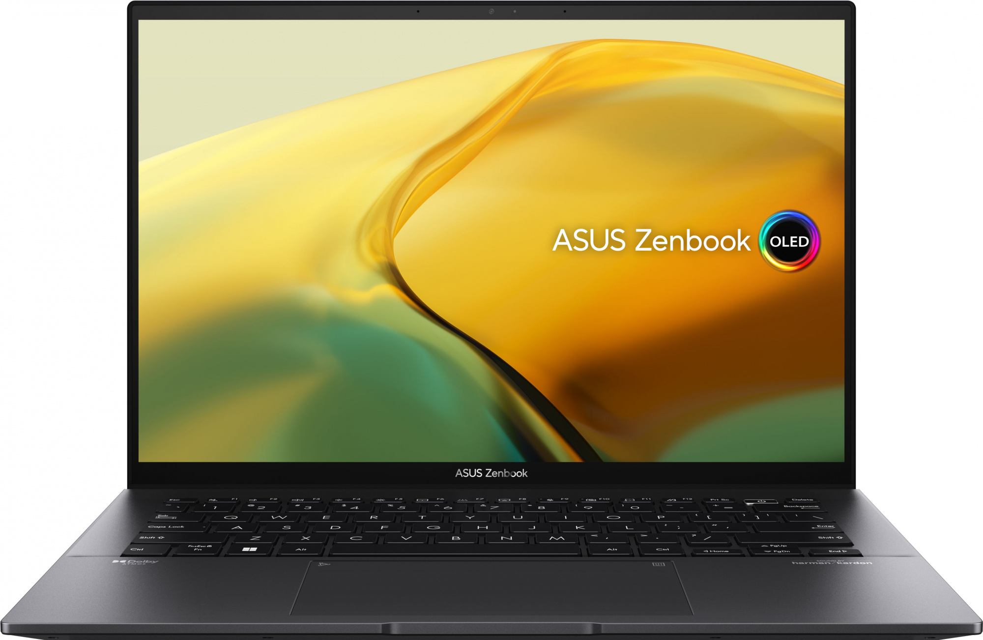 Ноутбук Asus Zenbook 14 UM3402YA-KP660 Ryzen 7 7730U 16Gb SSD1Tb AMD Radeon Graphics 14" IPS WQXGA (2560x1600) без ОС black WiFi BT Cam Bag (90NB0W95-M014W0)