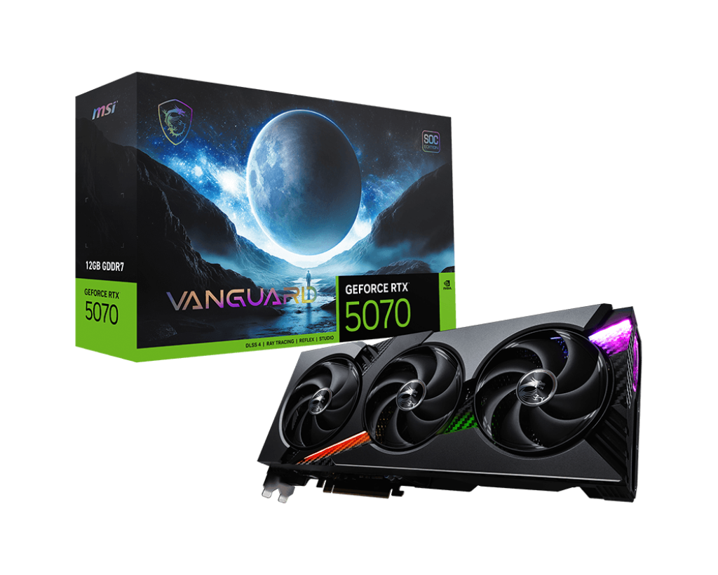 Видеокарта/ GeForce RTX 5070 12G VANGUARD SOC