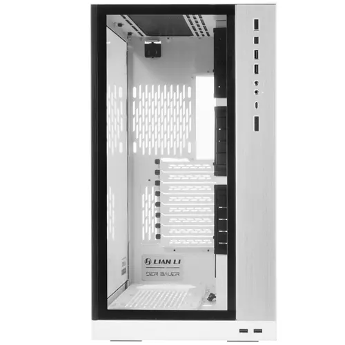LIAN LI PC-O11 Dynamic XL ROG Certify White, Full-Tower: E-ATX, ATX, Micro-ATX, ITX, 4xUSB 3.0, 1xUSB 3.1 Type C, 1xAudio, Included Fans: none (G99.O11DXL-W.00)