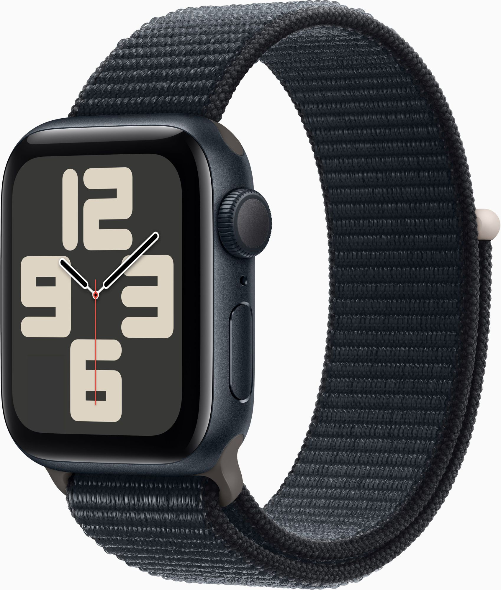 Смарт-часы Apple Watch SE 2023 A2722 40мм OLED корп.темная ночь Sport Loop рем.темная ночь разм.брасл.:130-200мм (MR9Y3LL/A)
