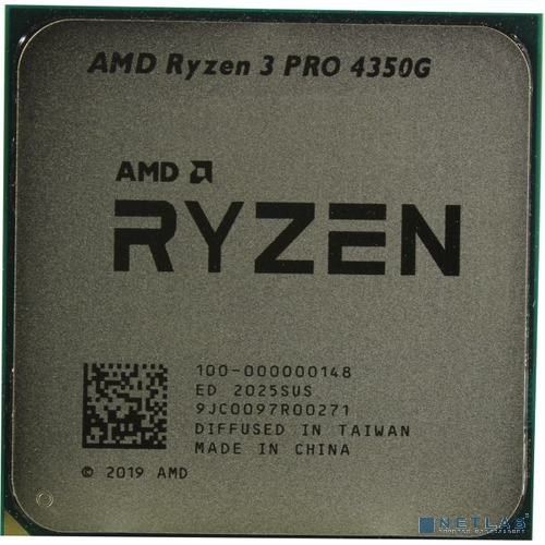 CPU AMD Ryzen 3 PRO 4350G OEM (100-000000148) {3,80GHz, Turbo 4,00GHz, Radeon Graphics, AM4}