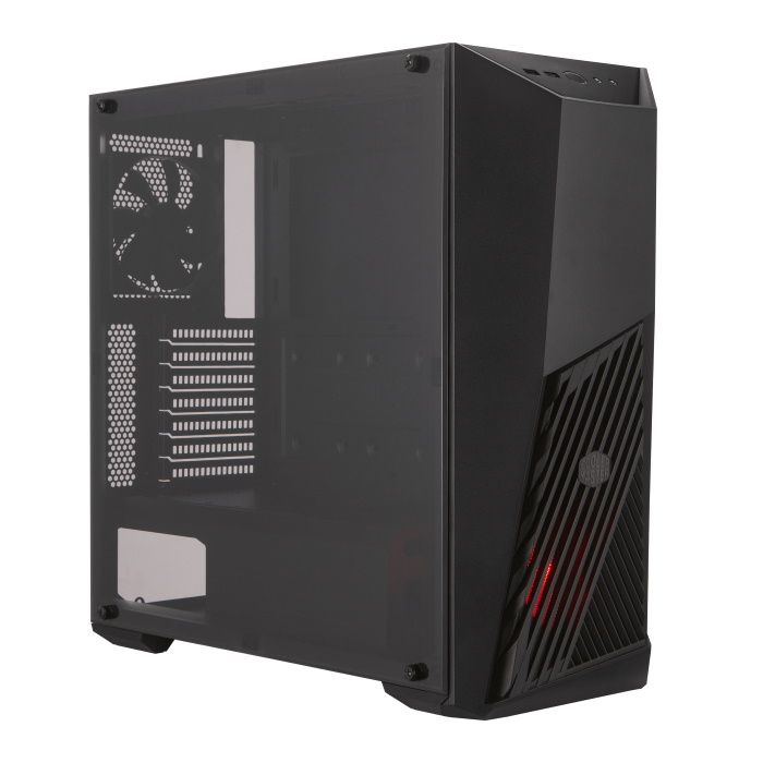 Корпус Cooler Master MasterBox K501L, черный, без БП, 2x3.5", 2x2.5",1xUSB3.0, 1xUSB2.0, 1x120 Fan, 1x120 Red Led Fan, w/ o PSU, ATX (MCB-K501L-KANN-S00)