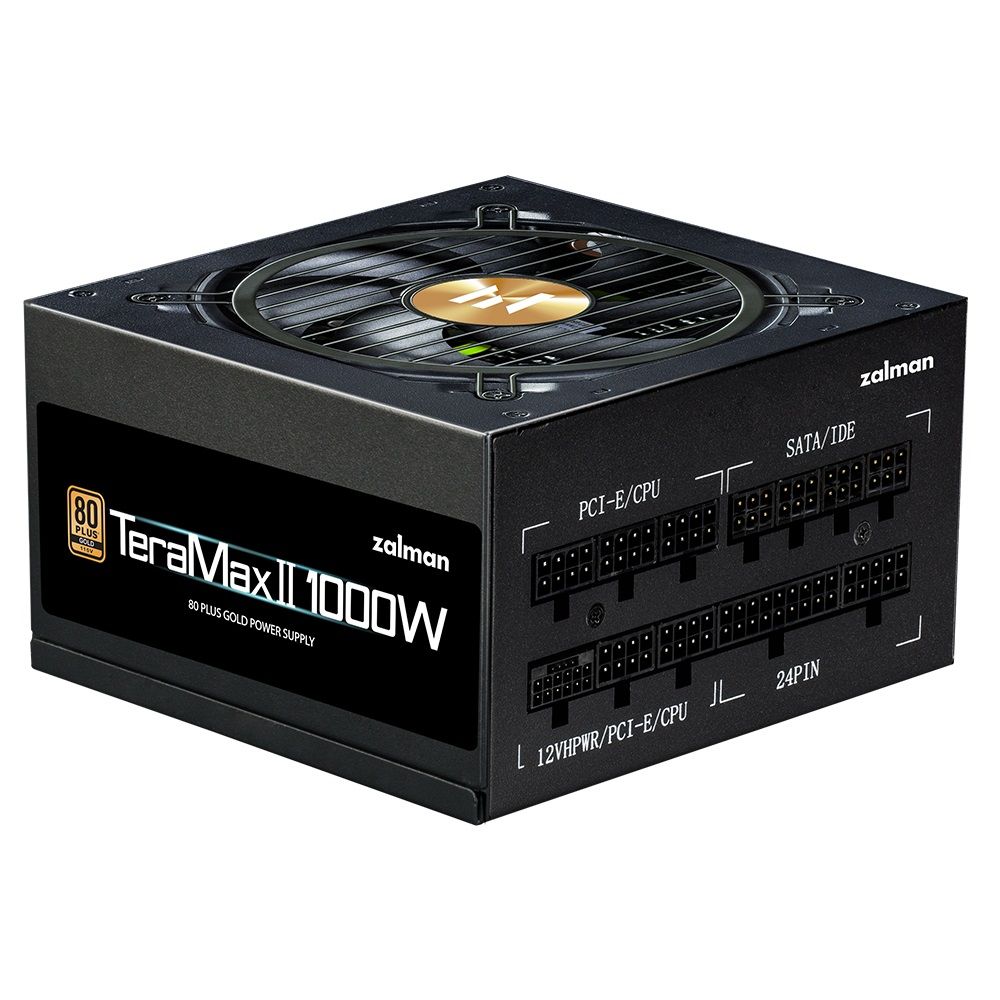 Блок питания Zalman ZM1000-TMX2, 1000W, ATX12V v3.0, APFC, 12cm Fan, 80+ Gold Gen5, Full Modular, Retail