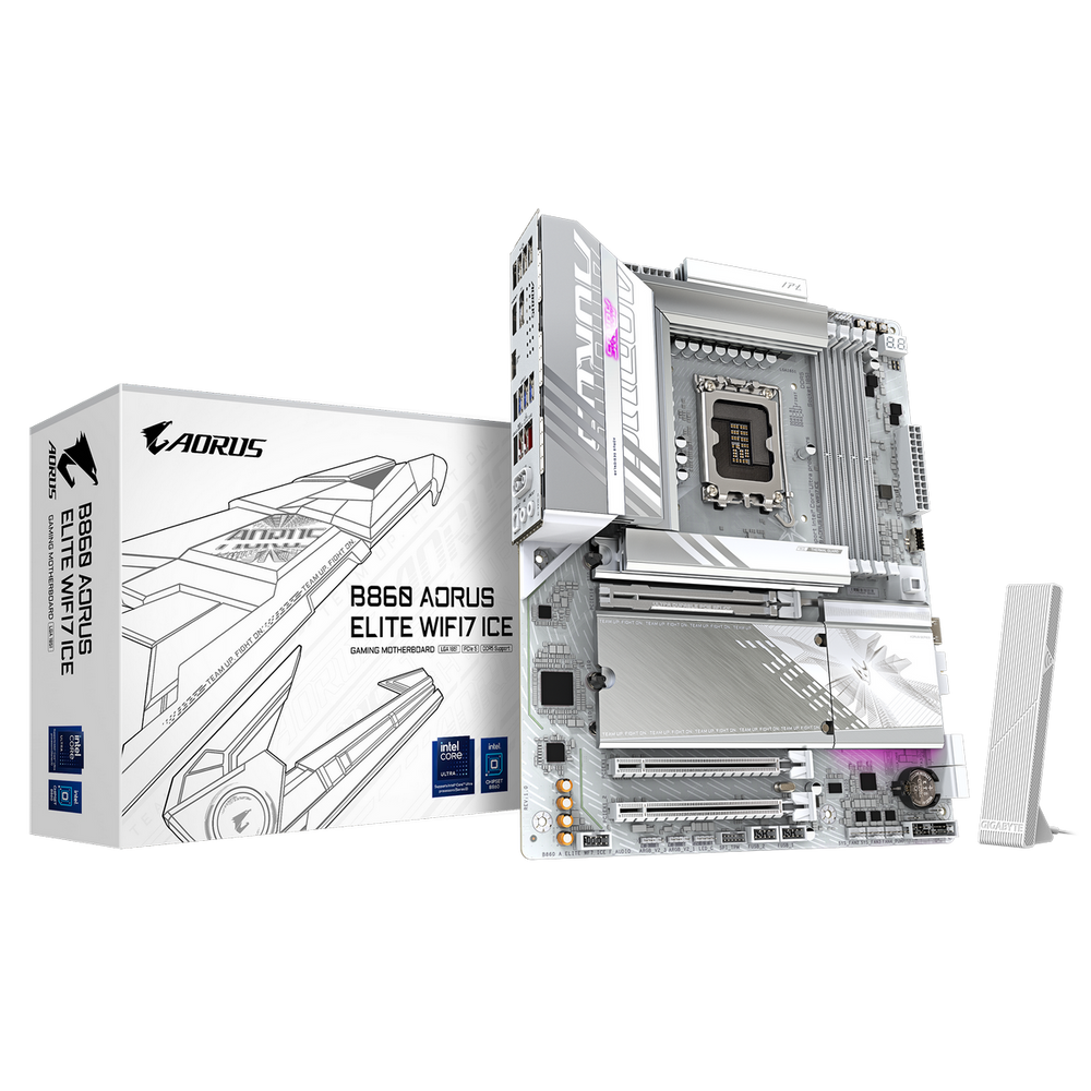 Материнская плата/ B860 AORUS ELITE WIFI7 ICE