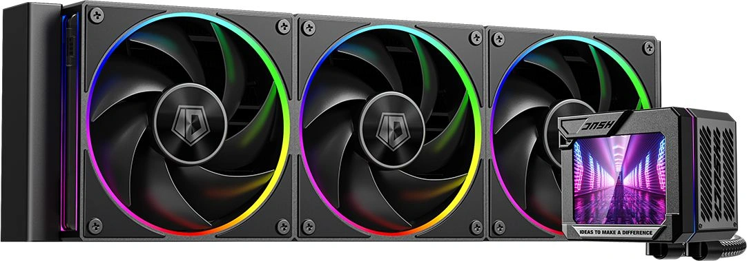 Система водяного охлаждения ID-Cooling DL360 Max ARGB Soc-AM5/AM4/1200/1700/1851 черный 4-pin 14-31.2dB Al LCD 350W Ret