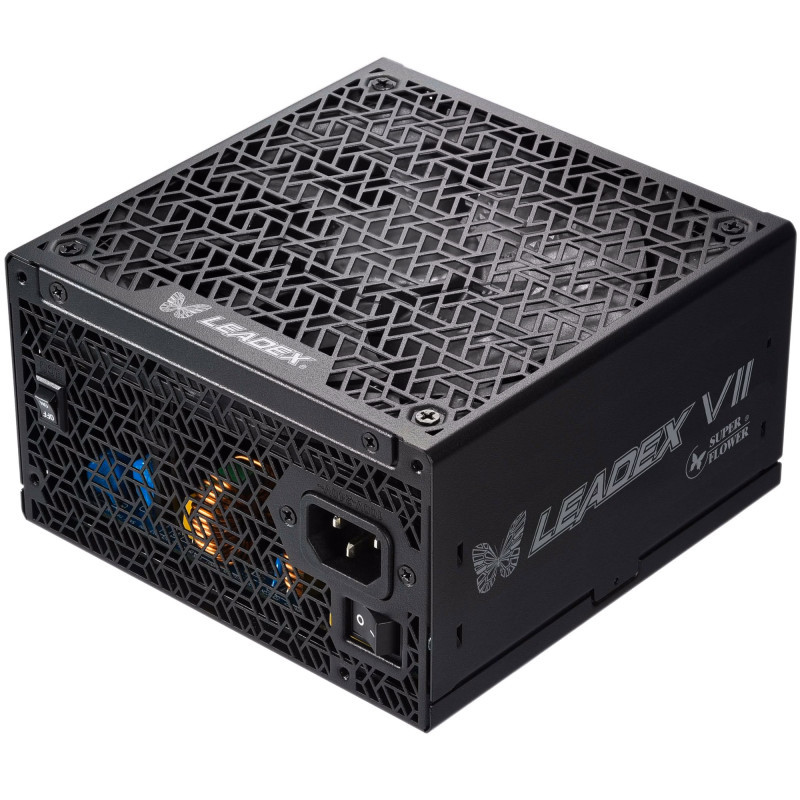 блок питания 1200 Ватт/ Power Supply Super Flower Leadex VII Platinum PRO, 1200W, ATX 3.0, 140mm, 12xSATA, 4xPCI-E(6+2), 1x12VHPWR(12+4), APFC, 80+ Platinum, Full Modular (SF-1200F14XP)