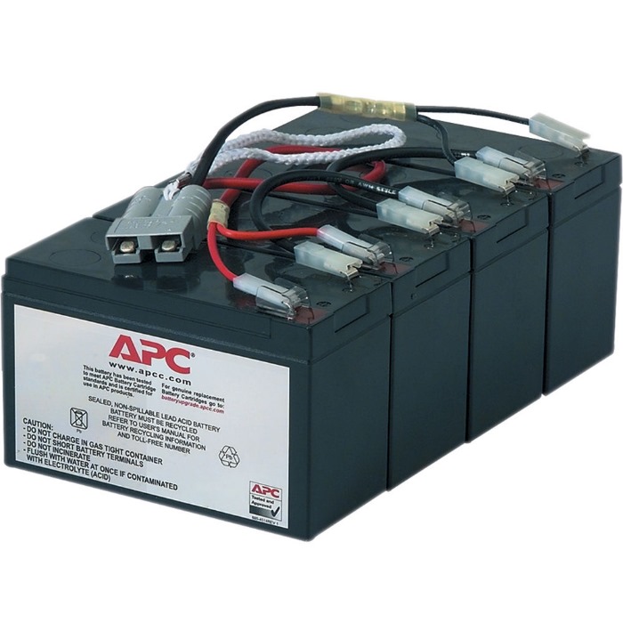 Battery replacement kit for SU2200R3IBX120, SU2200RMI3U, SU3000R3IBX120, SU3000R3IX160, SU3000RMI3U, SU5000I, SU5000R5IBX120, SU5000RMI5U, SU5000RMXLI5U (2 ряда по 4 батареи в каждом) (RBC12)
