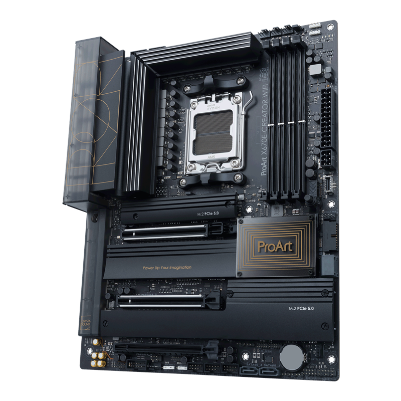 Материнская плата ASUS PROART X670E-CREATOR WIFI, AM5, X670, 4*DDR5, 4*SATA, 4*M.2, 7*USB 3.2, 1*USB 2.0, 2*USB4, Type-C, 3*PCIx16, DP+HDMI, ATX (90MB1B90-M0EAY0)