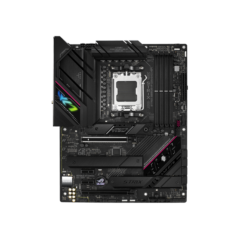 Материнская плата ASUS ROG STRIX B650E-F GAMING WIFI, Socket AM5, B650, 4*DDR5, HDMI+DP, 4xSATA3 + RAID, M2, Audio, Gb LAN, USB 3.2, USB 2.0, ATX (90MB1BQ0-M0EAY0)